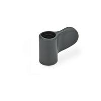 GN 635 Wing Nut without Cap Threaded Through Bore Bush in Brass
